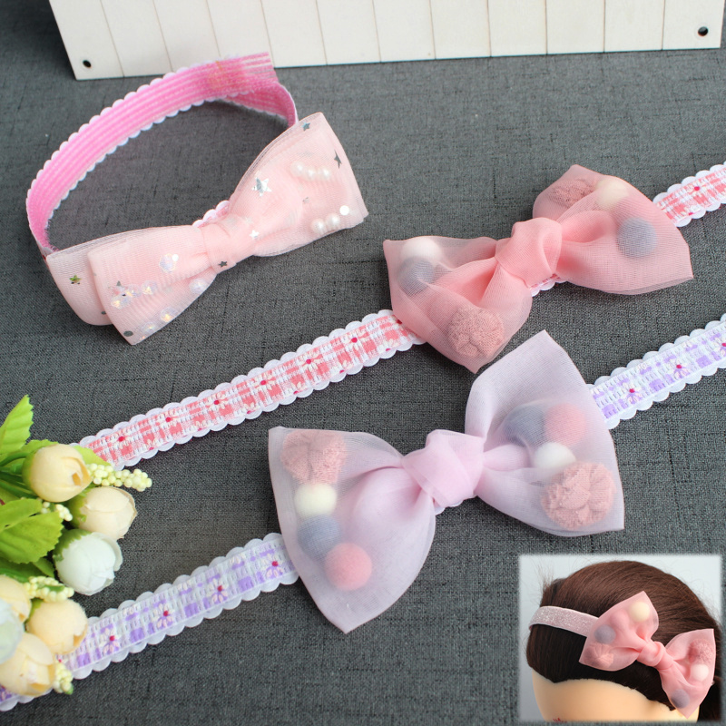 发贴头疼可爱蝴蝶结加长舞蹈