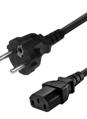 欧标德标电源线schuko转C13品字尾电源线欧盟VDE认证3*1.5平方