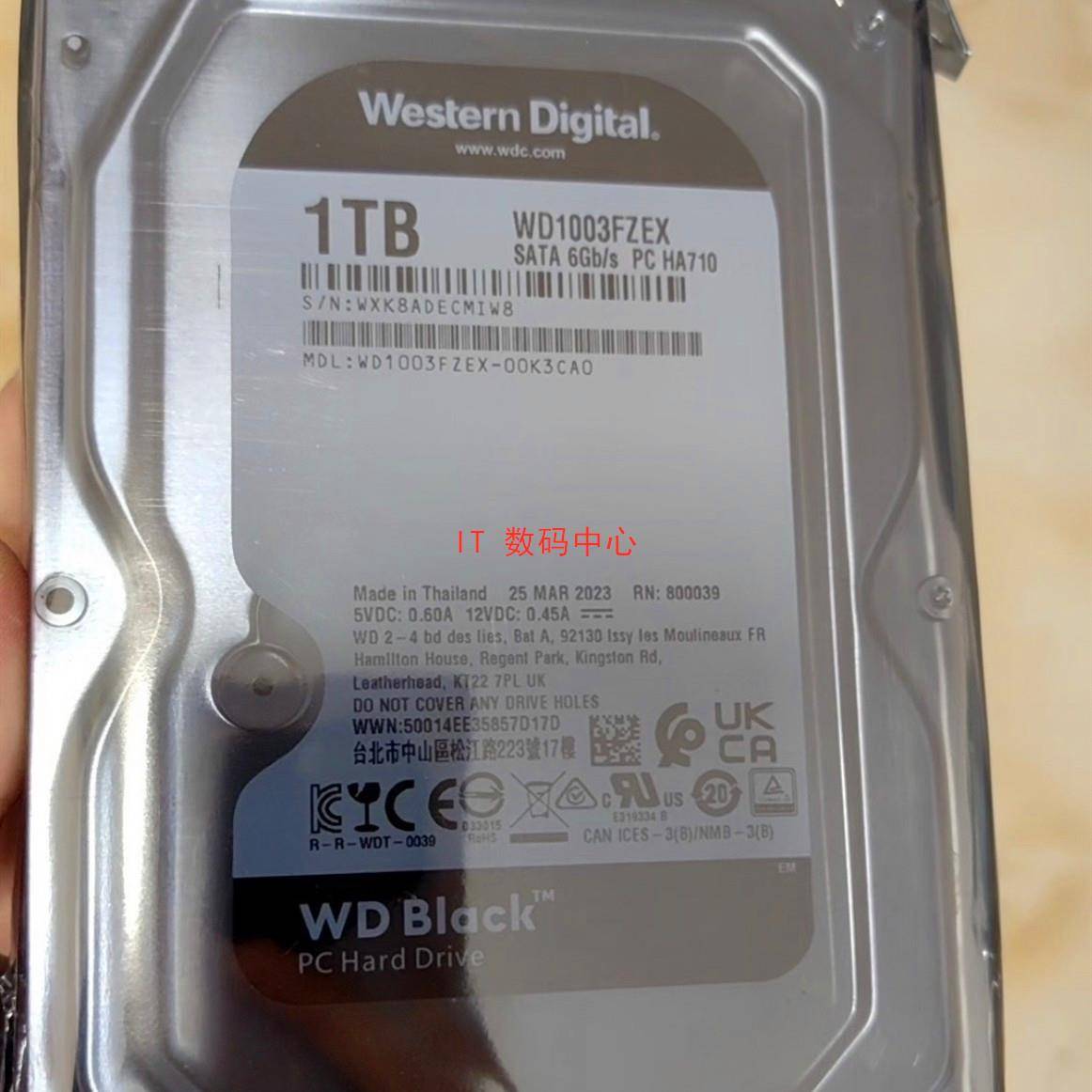 全新WD/西部数据 WD1003FZEX 00K3CA0 1TB SATA 硬盘 1T游戏黑盘