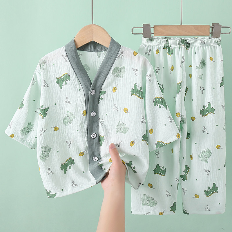 云朵棉套装男女童夏季空调家居服