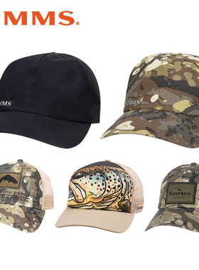 simms钓鱼帽子G4面料防水防风透气路亚帽海钓矶钓帽飞蝇鸭舌帽