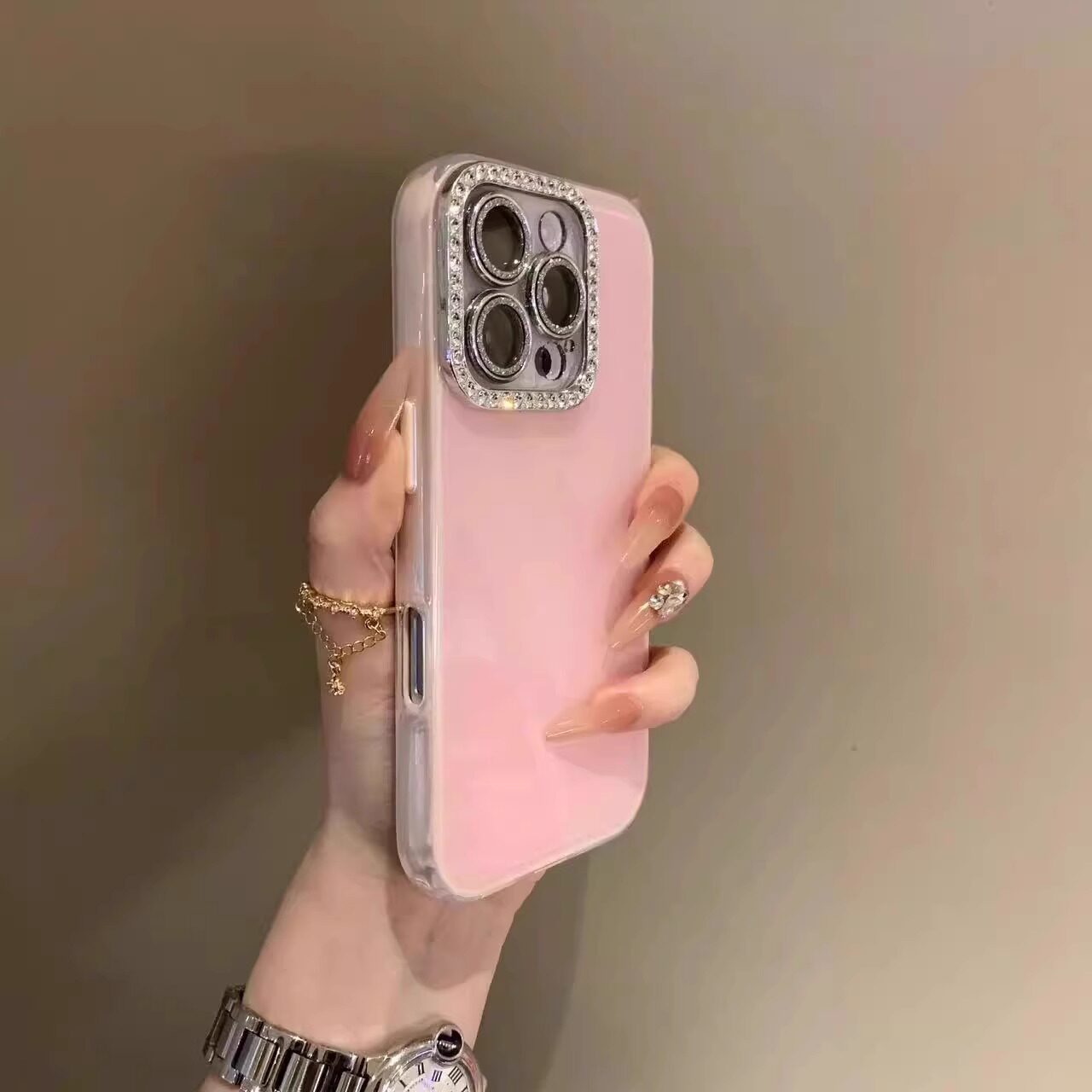糖果色高颜值闪粉钻手机壳