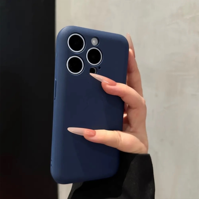 椭圆磨砂壳硅胶手机壳