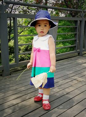 金宝贝针织美国海军领女童装