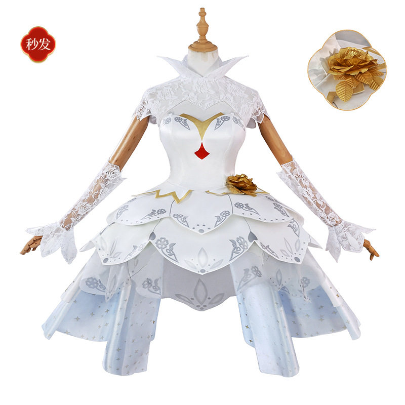 小乔cos服王者荣耀小乔纯白花Cosplay女装/