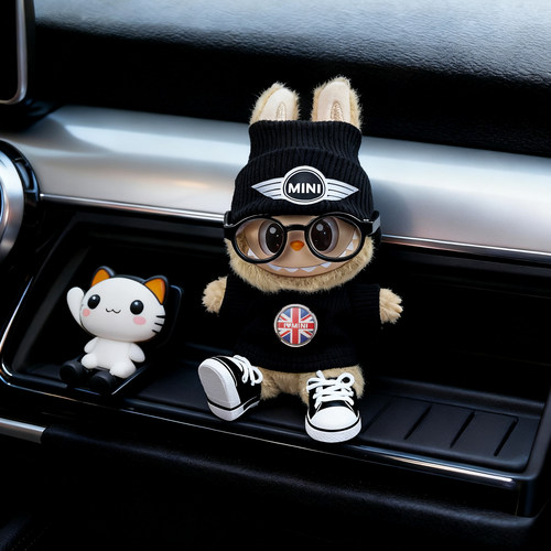 宝马mini拉布布娃衣labubu