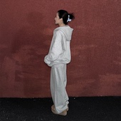 套装 Aesta｜春秋冬薄绒加绒连帽大兜帽卫衣卫裤 长裤 oversize