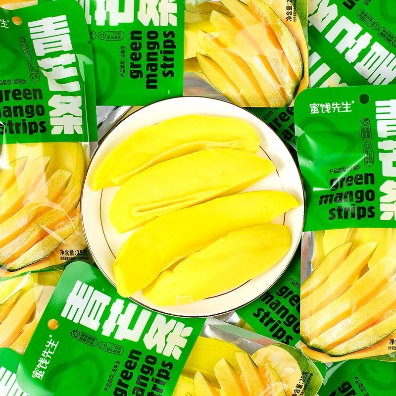 青芒条袋装芒果干蜜饯果脯水果干休闲零食追剧解馋蜜饯