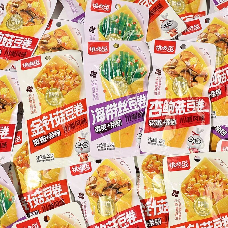 新品解馋小零食挑吃兔爽口脆笋海带丝酸豆角金针菇豆卷土豆片即食