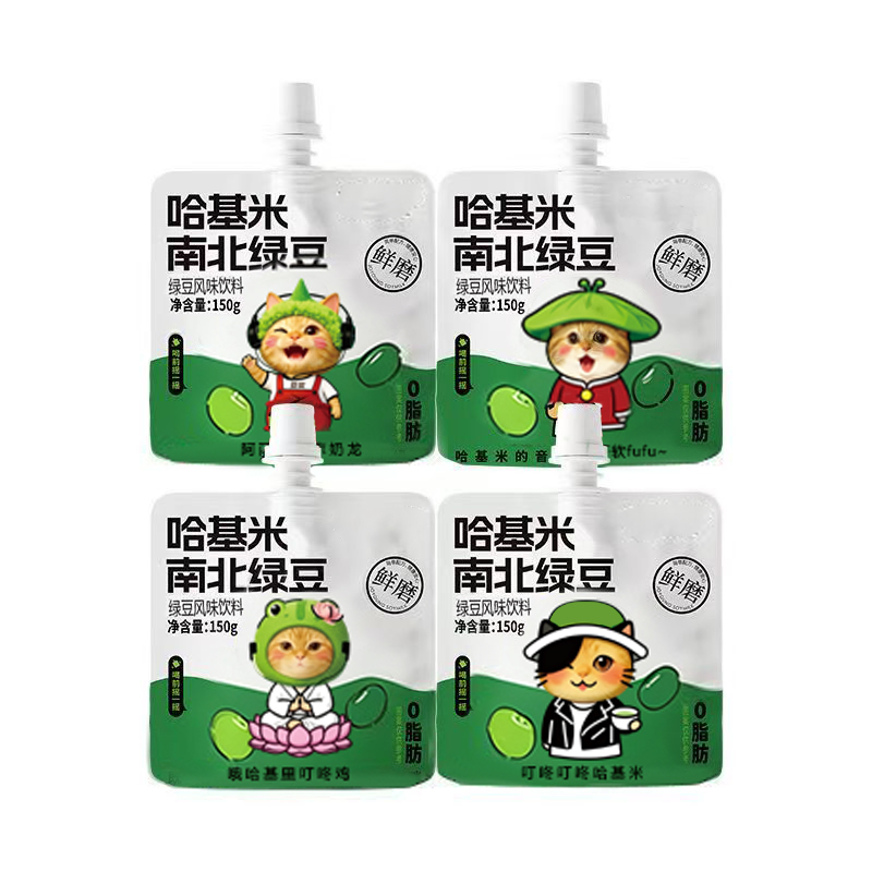 哈基米南北绿豆学生上班早餐风味饮料0脂肪早餐营养独立包装150g