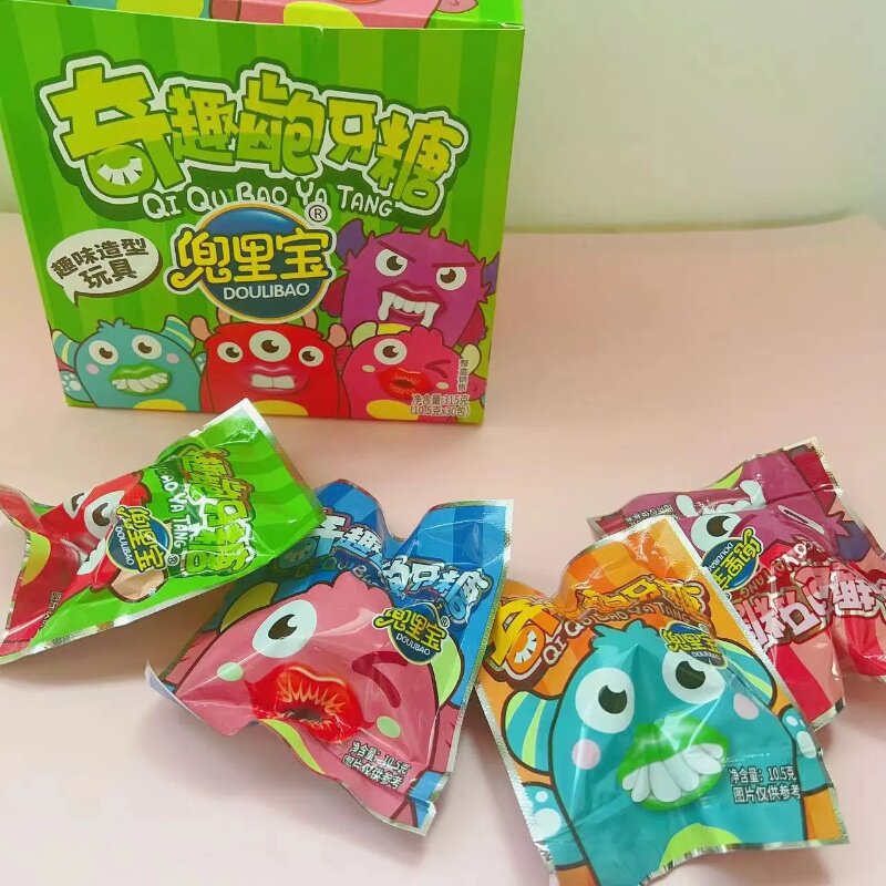 儿童创意糖果搞怪爆牙糖怪嘴糖牙齿糖儿童糖果玩具零食批发礼物