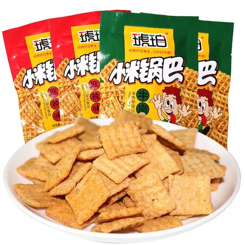 琥珀小米锅巴麻辣经典怀旧粗粮