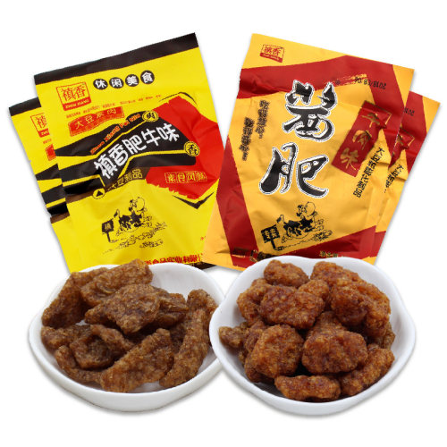 香菇肥牛禛香肥牛30袋素肉8090后怀旧童年小零食小吃网红休闲食品