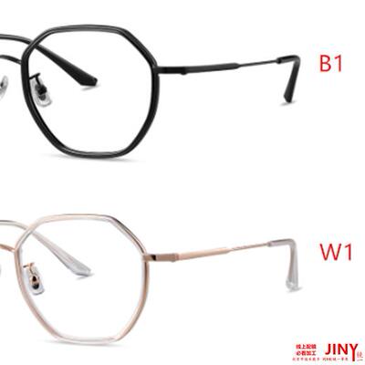 派丽蒙眼镜框架风格配镜近视弹1