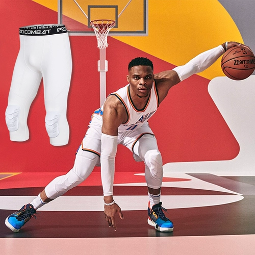 Баскетбольные штаны, наколенники, снаряжение, гетры, высокие колготки, леггинсы для тренировок, в обтяжку