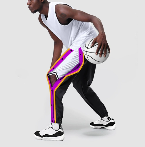 Цепные брюки CBA Мужская баскетбольная тренировка Туманные брюки Пыли с толстыми фактическими боевыми спортивными брюками
