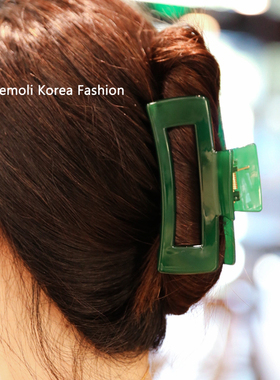 韩国进口 AZNAVOUR/AZ 发饰自留推荐!好用镂空大长方形抓夹发抓