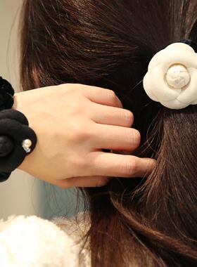 aidemoli韩国进口发饰L家高端系列山茶花胸针发夹发圈发箍