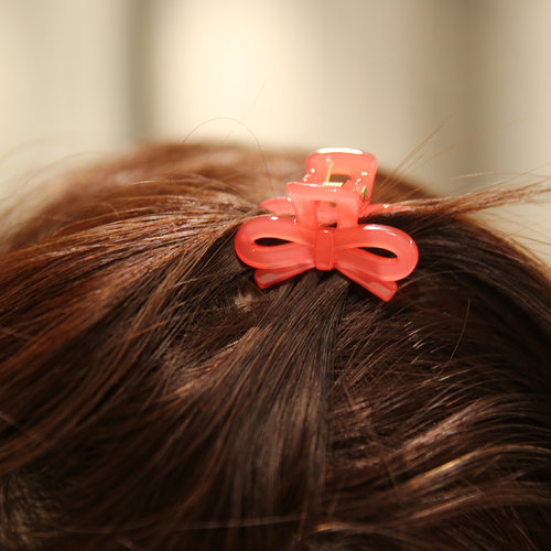 韩国进口发饰AZNAVOUR/AZ立体4cm小号彩色蝴蝶结发抓抓夹刘海碎发