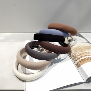 LERYAE韩国进口发饰增高颅顶显脸小海绵不嘞头2.7cm发箍头箍压发