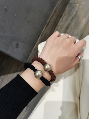 韩国进口百搭珠光珍珠肠圈发圈