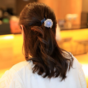 aidemoli精美饰品发饰韩国进口绒绒球球电话绳皮筋发圈发绳