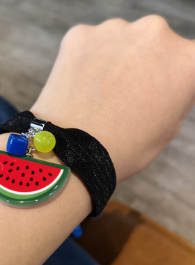 韩国进口 AZNAVOUR AZ  粉红小猪猪发饰小猪头手环皮筋