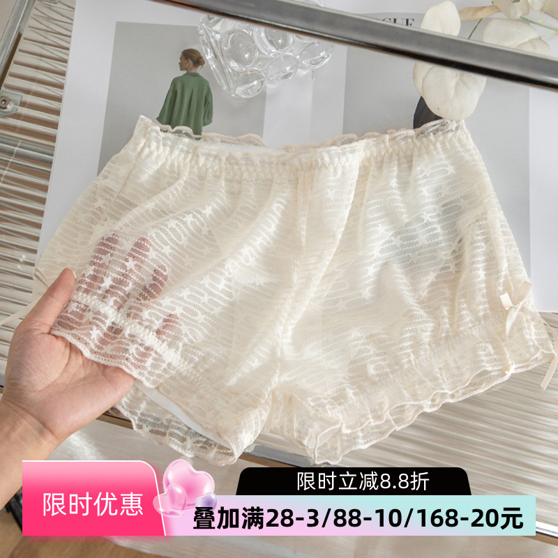 蕾丝安全裤二合一女士夏季薄款