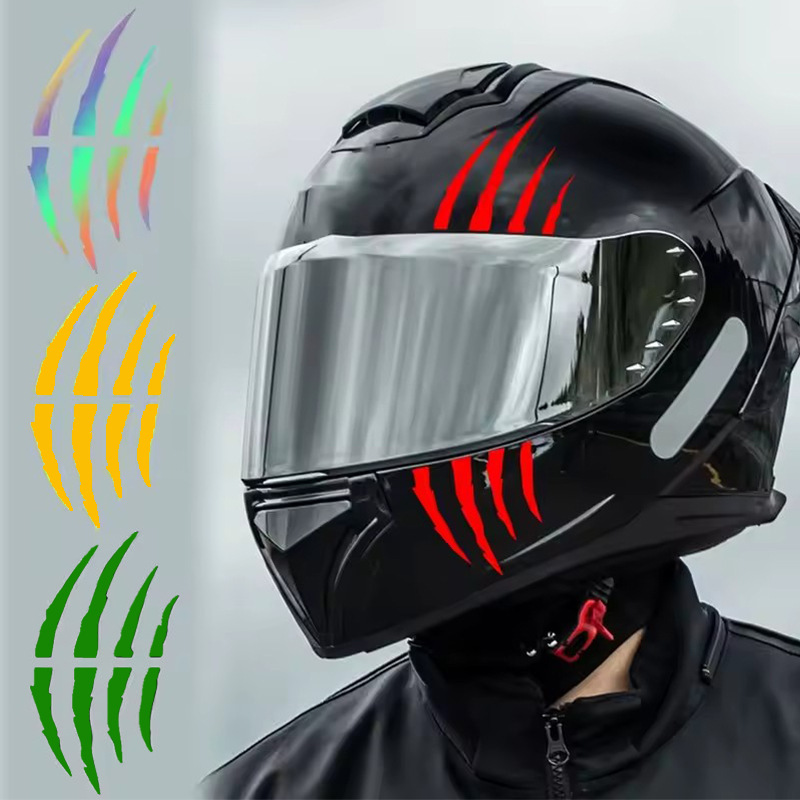 摩托车怪物爪子鬼爪刮擦贴纸个性创意DIY越野摩托车头盔装饰