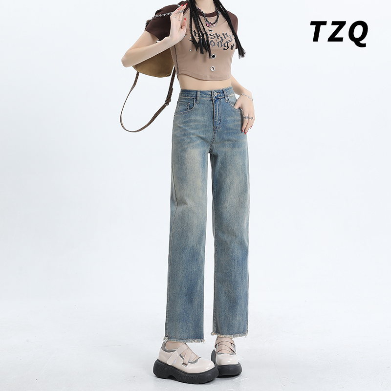 小个子法棍裤弹力显瘦九分烟管裤