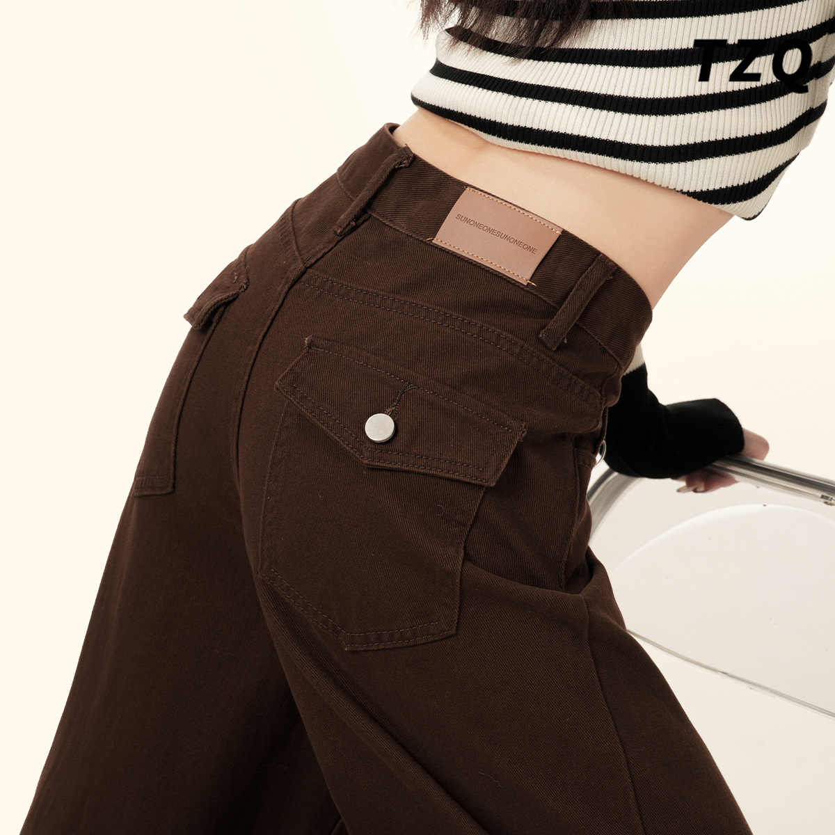 秋季新款宽松显瘦垂感拖地直筒裤