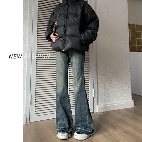 复古微喇牛仔裤女秋季2025年新款