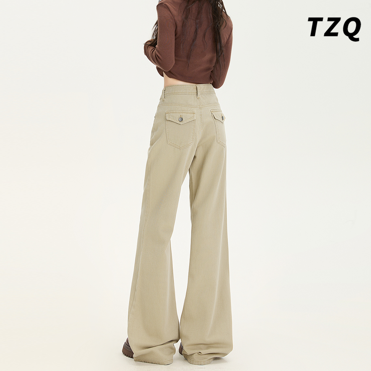 2025秋季低腰辣妹修身显瘦喇叭裤