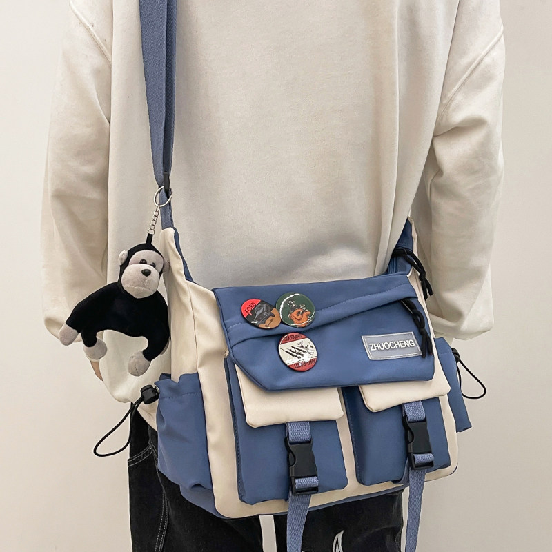 青少年斜挎包男孩初中学生书包帅气学习单肩背包补课作业包补习袋,箱包皮具/热销女包/男包,男士包袋,淘宝优惠券,粉丝福利购,淘宝优惠卷