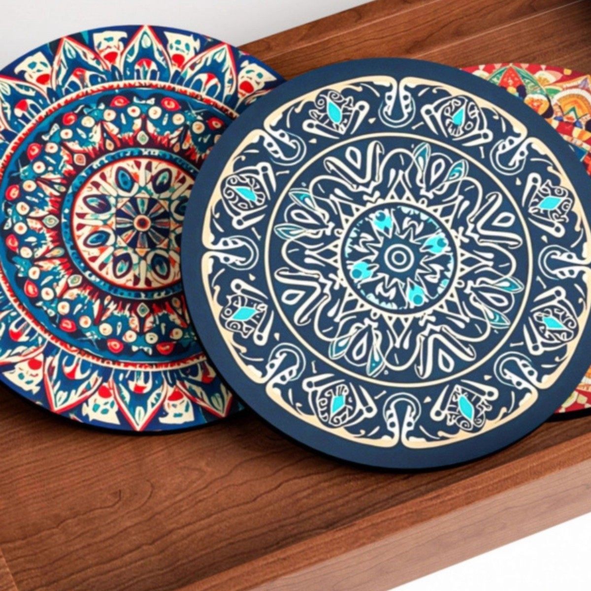 波西米亚餐桌北欧风家用隔热垫吸水垫圆垫茶台防滑防烫杯垫餐盘垫,餐饮具,餐垫,淘宝优惠券,粉丝福利购,淘宝优惠卷