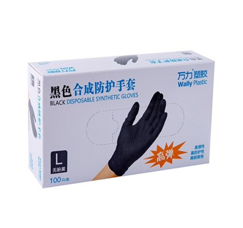 万力合成丁腈PVC一次性手套高弹