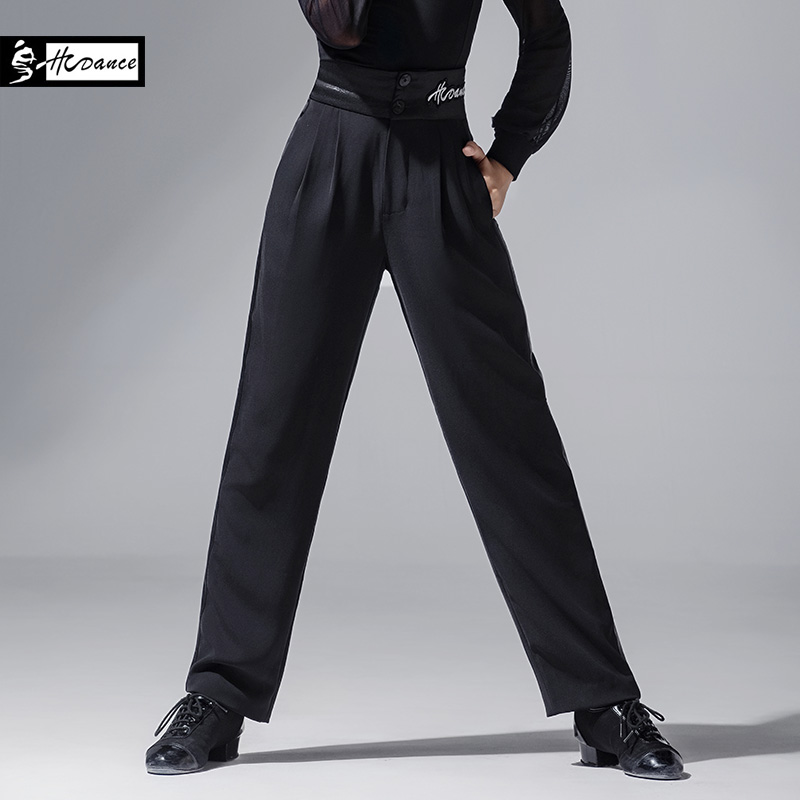 拉丁舞服装男童恰恰新款直筒裤