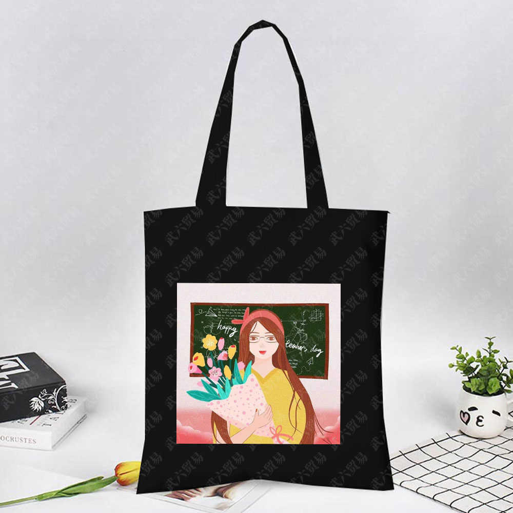 跨境热卖Teacher Life教师节印花帆布袋单肩包折叠袋手提袋购物袋,箱包皮具/热销女包/男包,时尚帆布包,淘宝优惠券,粉丝福利购,淘宝优惠卷