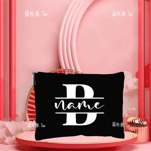 跨境热卖A-Z女士化妆包旅行收纳包送给好朋友的字母包包可定 制