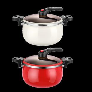 德世朗珐琅微压营养锅 6.5L不粘锅双耳炖锅26cm可立锅盖DFS-T833A