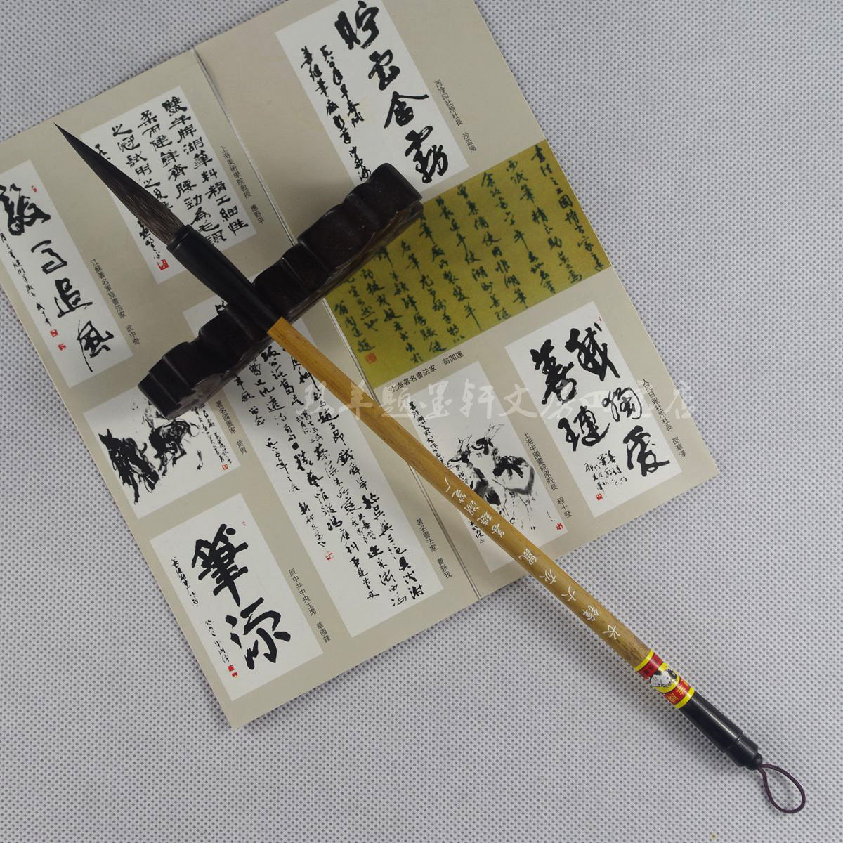 正品双羊牌善琏湖笔厂 长锋大灰鼠 文房四宝兼毫大楷书法国画毛笔