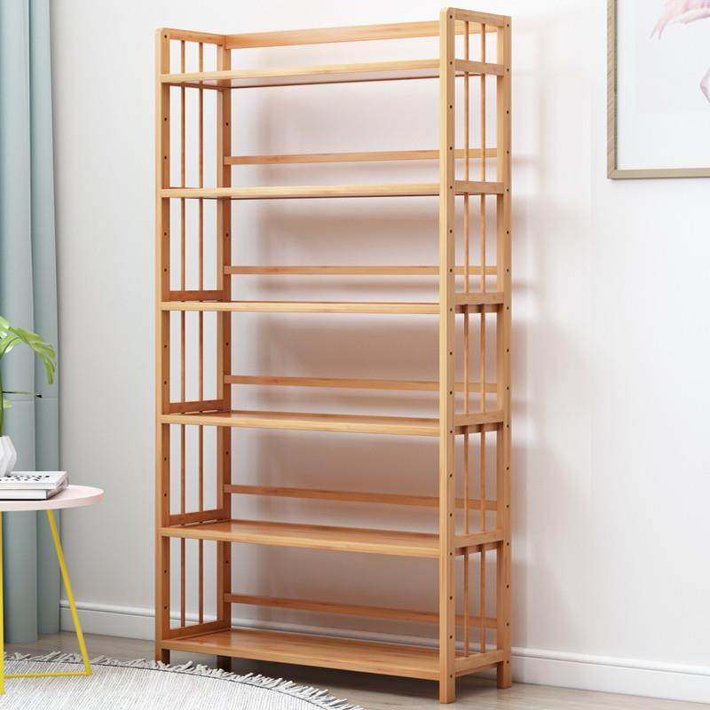 楠竹多层书架书房小说书籍置物架儿童绘本玩具摆放架出租房储物架