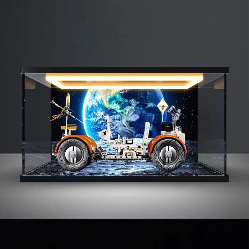 适用LEGO机械组系列42182 NASA Apollo月面探测车模型灯光收纳盒