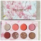 不结块 中日合资 弹润粉质 mug樱花眼影2g 8色 樱花限量版 mrous