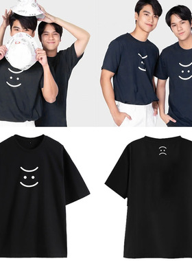 Bad Buddy两小无拆是朋友还是男友OhmNanon同款衣服宽松短袖T恤夏