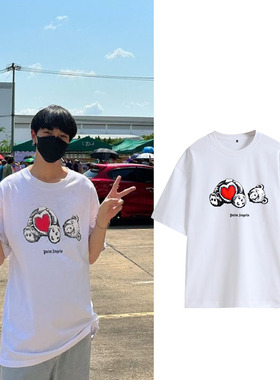 ZEENUNEW林景云同款衣服宽松简约圆领纯棉男女短袖T恤打底衫潮流