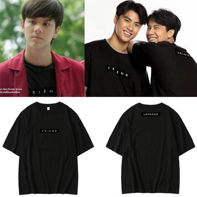 短袖休闲时尚宽松纯棉男女