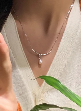 Pearl necklace card temperament necklace accessories 项链女