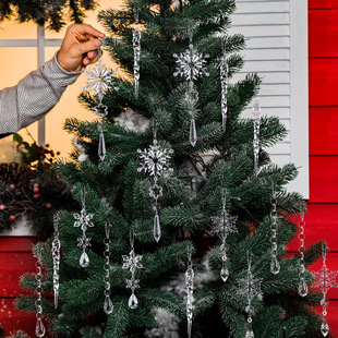 Snowflake ice bar decoration set Christmas ice cone pendant