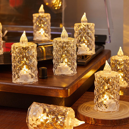 蜡烛Christmas Iceberg Night Bed Light Atmosphere candle lamp